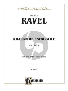 Ravel Rhapsodie Espagnole Vol.1 Piano 4 Hands