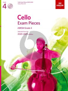 Cello Exam Pieces 2020-2023 Grade 4 Solo Part with Piano and CD