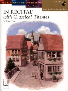 Marlais In Recital with Classical Themes Vol.1 Book 4 Early Intermediate Piano (Book with Cd)