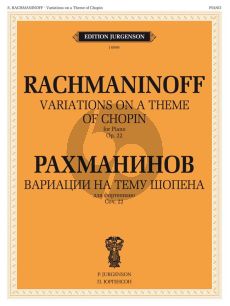 Rachmaninoff Variations on a theme of Chopin Op.22 for Piano Solo