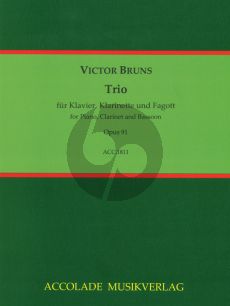 Bruns Trio No.2 Op. 91 Klavier-Klarinette und Fagott (Part./Stimmen)