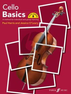 Harris-O'Leary Cello Basics Pupil's Book (A Method for Individual and Group learning) (Book with Audio online)