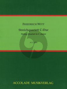 Witt Quartett C-Dur 2 Violinen-Viola und Violoncello (Part./Stimmen) (Hans-Peter Vogel)