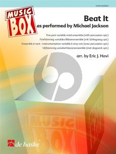 Jackson Beat It 5 part flexible Wind Ensemble (with Percussion opt.) (Score/Parts) (transcr. by Eric J. Hovi)