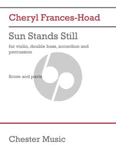 Frances-Hoad Sun Stands Still Violin-Double Bass-Accordion and Percussion (Score/Parts)