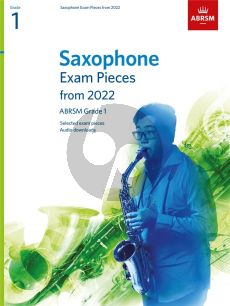 ABRSM Saxophone Exam Pieces from 2022 Grade 1 (Book with Audio online)