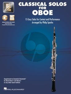 Classical Solos for Oboe Book with Audio online (15 Easy Solos for Contest and Performance) (arr. Philip Sparke)