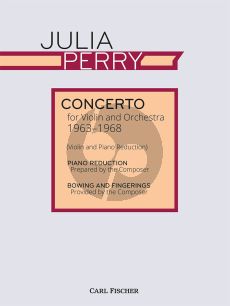 Perry Concerto for Violin and Orchestra (piano reduction)