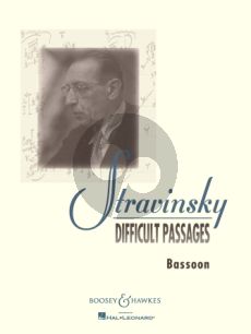 Strawinsky Difficult Passages for Bassoon (edited by Frank A. Morelli)