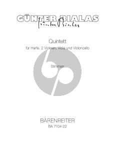 Bialas Harfen-Quintett Harfe mit Streichquartett (Stimmen)