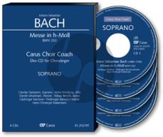 Bach Messe h-moll BWV 232 Soli-Choir-Orch. Sopran Chorstimme 4 CD's (Carus Choir Coach)