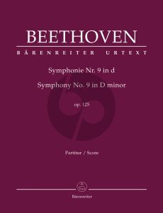Beethoven Symphony No.9 d-minor Op.125 (with final chorus "An die Freude" (Ode to Joy) Full Score (edited by Jonathan Del Mar)