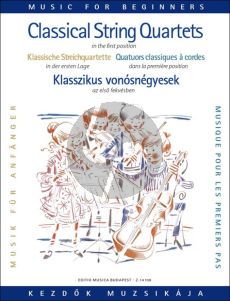 Album Classical String Quartets for Beginners (1st.Position) - Score and Parts (edited by Árpád Pejtsik and Lajos Vigh)