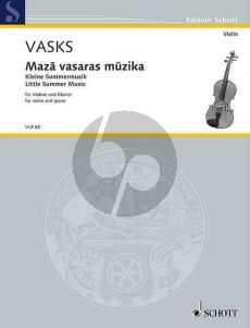 Vasks Maza vasaras muzika - Kleine Sommermusik Violine und Klavier (1985)