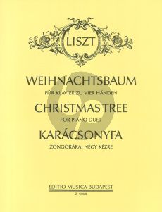 Liszt Christmas-Tree- Weihnachtsbaum for Piano 4 Hands