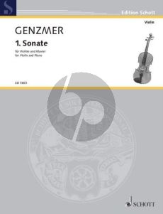 Genzmer Sonate No.1 GeWV 222 Violikne und Klavier (1943) (grade 3 - 4)