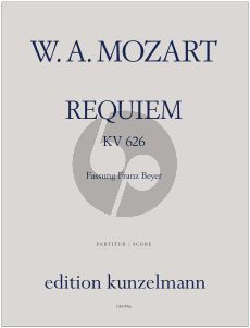 Mozart Requiem d-minor KV 626 for Soli, Choir and Orchestra Full Score (version by Franz Beyer)