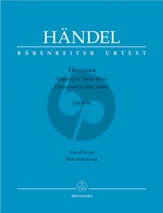 Handel Theodora HWV 68 Vocal Score (engl.) (Oratorio in three parts) (edited by Colin Timms)