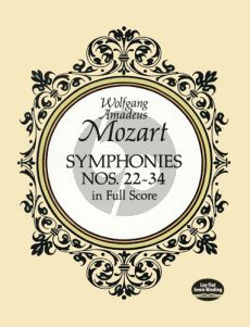 Mozart Symphonies No's 22-34 Full Score