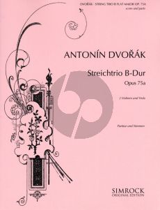 Dvorak Trio B-flat major Op.75A 2 Violins-Viola (Parts)