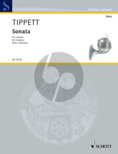 Tippett Sonata for 4 Horns Parts