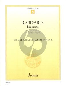 Godard Berceuse (Wiegenlied - Lullaby) aus der Oper Jocelyn Violine oder Violoncello und Klavier) (Grade 3)