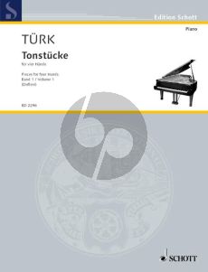 Turk Tonstucke Vol. 1 Piano 4 hds (edited by Erich Doflein)