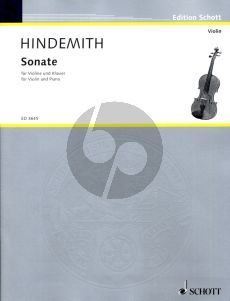 Hindemith Sonata C-major (1939) for Violin and Piano (Grade 4 - 5)