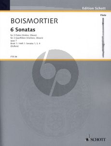 Boismortier 6 Sonaten Op.7 Vol.1 (No.1 - 4 - 3) fur 3 Floten [Violinen/Oboes] Spielpartitur (edited by Erich Doflein)