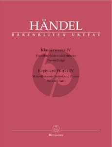 Handel Klavierwerke vol.4 Miscellaneous Suites and Pieces