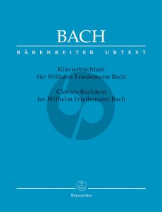 Bach Klavierbuchlein für Wilhelm Friedemann Bach