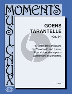 Goens Tarantella Op.24 Violoncello and Piano (edited by Árpád Pejtsik)