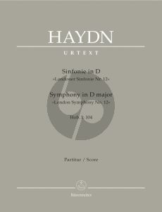 Haydn Symphony D major Hob.I :104 'London Symphony No. 12' (Fullscore)