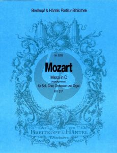 Mozart Kronungsmesse in C-Dur KV 317 Soli, SATB Chor, Orchester und Orgel Partitur (Herausgeber Franz Beyer)