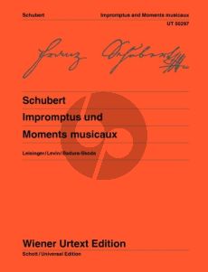 Schubert Impromptus Op.90 Op.Posth. 142 & Moments Musicaux Op.94 Piano (Leisinger-Levin-Badura Skoda) (Wiener-Urtext)