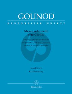 Gounod Messe solennelle (Ste Cécile) for Soloists-Choir and Orchestra Vocal Score (lat.) (Hans Schellevis)