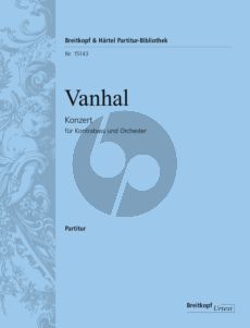 Vanhal Double Bass Concerto Study Score