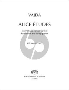 Vajda Alice études for Clarinet and String Quartet (Parts)