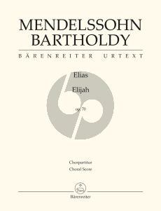 Mendelssohn Elias Op.70 Soli-Choir-Orchestra Choral Score (germ./engl.)