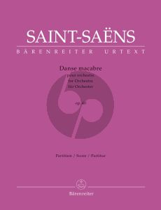 Saint-Saens Danse macabre Op. 40 Violin and Orchestra (Full Score) (edited by Hugh Macdonald)