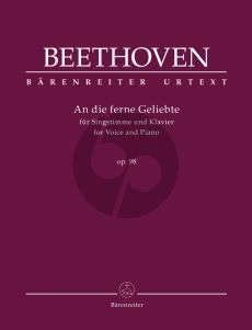 Beethoven An die ferne Geliebte OP. 98 for Voice and Piano (edited by Barry Cooper)