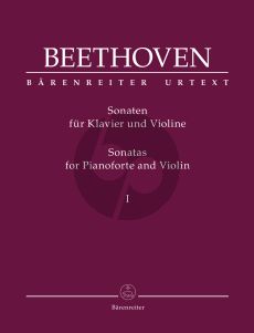 Beethoven Sonatas Vol. 1 Violin and Piano (edited by Clive Brown)