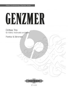 Genzmer Trio No. 3 Violine-Violoncello und Klavier (Part./Stimmen)