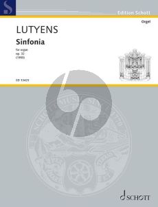 Lutyens Sinfonia Op.32 for Organ Solo (1955)