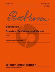 Beethoven Violin Sonatas Vol.1 for Violin and Piano (Score and Part) (Fingerings and Notes on interpretation by Ariadne Daskalakis (Violin) and Christian Ubber (Piano))