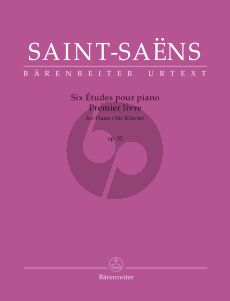 Saint-Saens Six Études for Piano Op. 52 Premier livre Piano (edited by Catherine Massip)