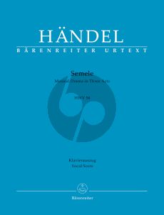 Handel Semele HWV 58 Soloists-Choir and Orchestra (Vocal Score (engl.) (Mark Risinger)