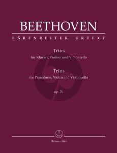 Beethoven Trios Op. 70 for Pianoforte, Violin and Violoncello (Score/Parts) (edited by Jonathan Del Mar)