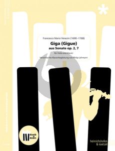 Veracini Giga (Gigue) Viola und Klavier (Vereinfachte Klavierbegleitung von Philip Lehmann)