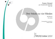 Hensel 3 Stücke Klavier zu 4 Hd. (ed. Barbara Gabler)